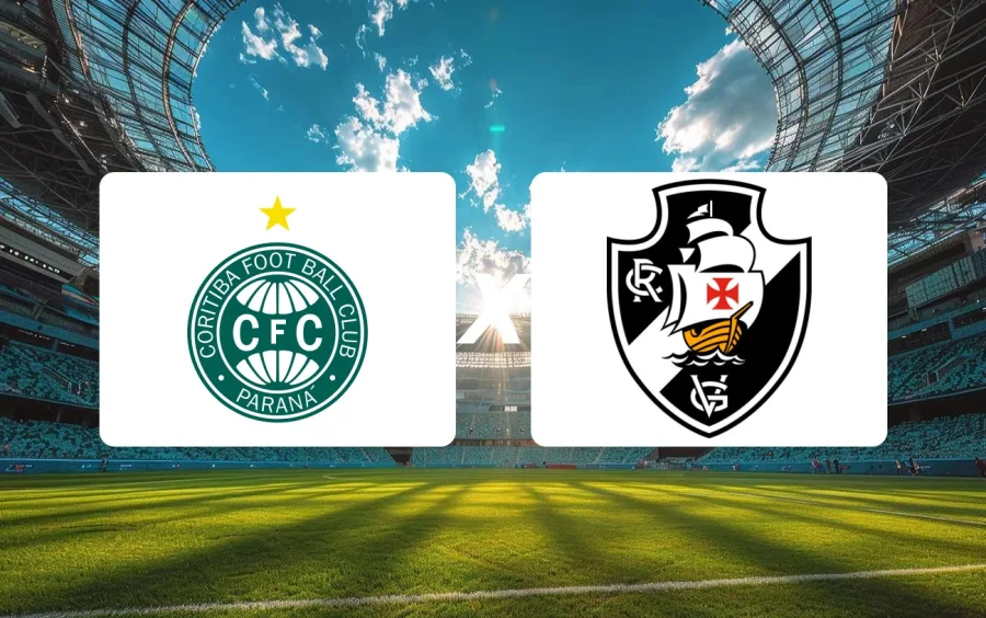 Coritiba x Vasco da Gama Onde Assistir, horário e palpite: duelo direto no Brasileirão pode mexer no G-4 já nesta rodada