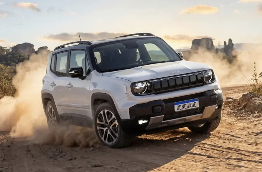 Jeep Renegade 2027 mostra limite do híbrido leve e expõe distância para rivais com tecnologia completa