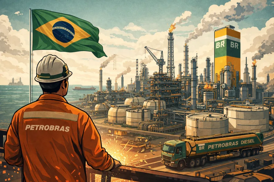 Petrobras projeta autossuficiência em diesel até 2031 e amplia refinarias para reduzir dependência externa e estabilizar preços