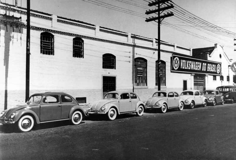 Armazém da Rua do Manifesto, no bairro do Ipiranga, em São Paulo, onde a Volkswagen do Brasil iniciou operações