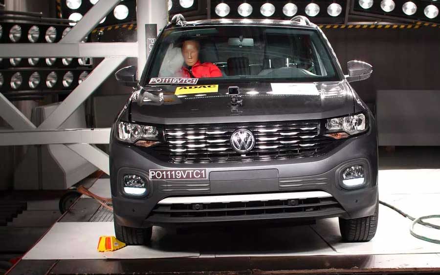 5 estrelas de segurança para o Volkswagen T-Cross no Latin NCAP