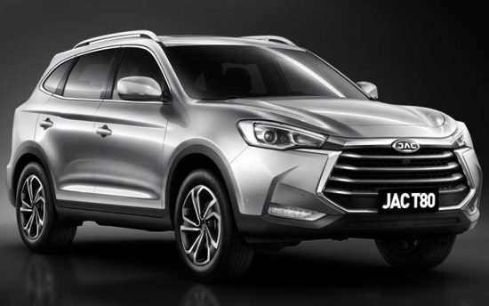 JAC T80 promete luxo em um SUV de 7 lugares