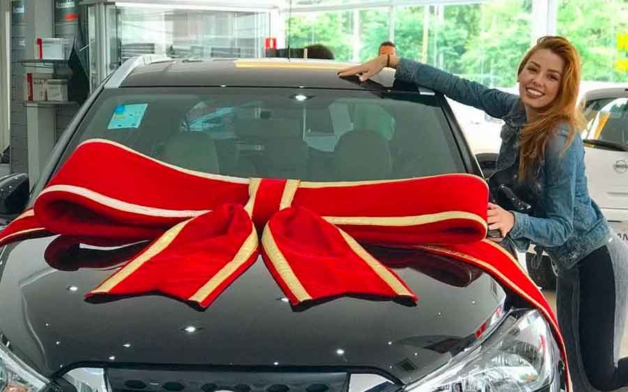 Bailarina do Faustão revela carro que ganhou no “Dança dos Famosos”