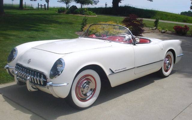 Primeira geração do romantismo Chevrolet Corvette durou de 1953 s 1962
