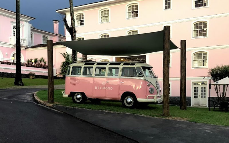 Kombi rosa no Hotel Belmond das Cataratas (foto: Alan Correa)