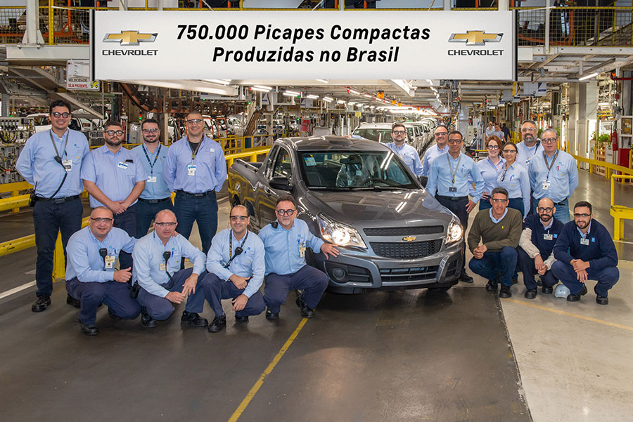 Montana é a picape compacta de número 750 mil da Chevrolet