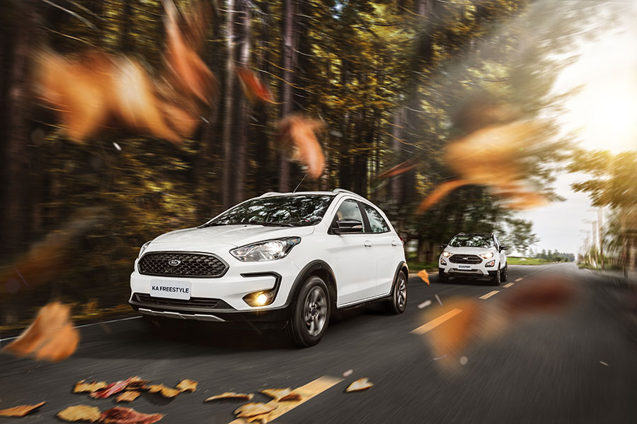 Ford apresenta as novas versões FreeStyle do Ka e do EcoSport com itens exclusivos