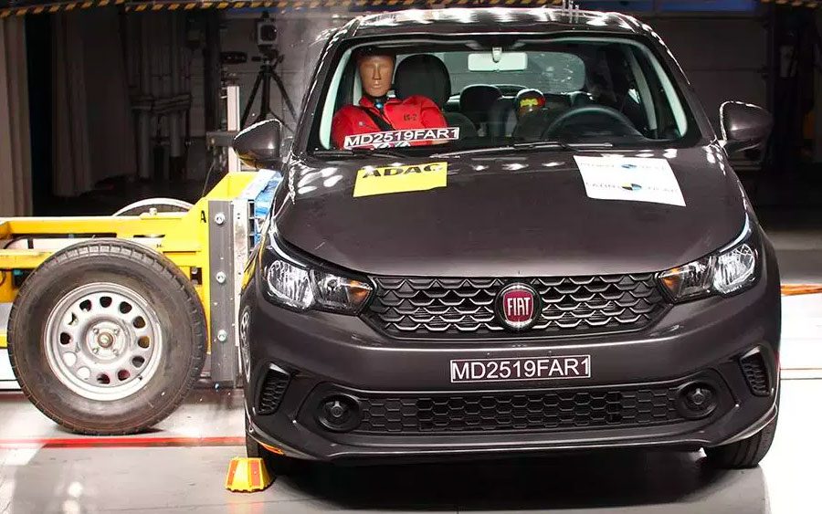Fiat Argo e Cronos levam três estrelas em segurança