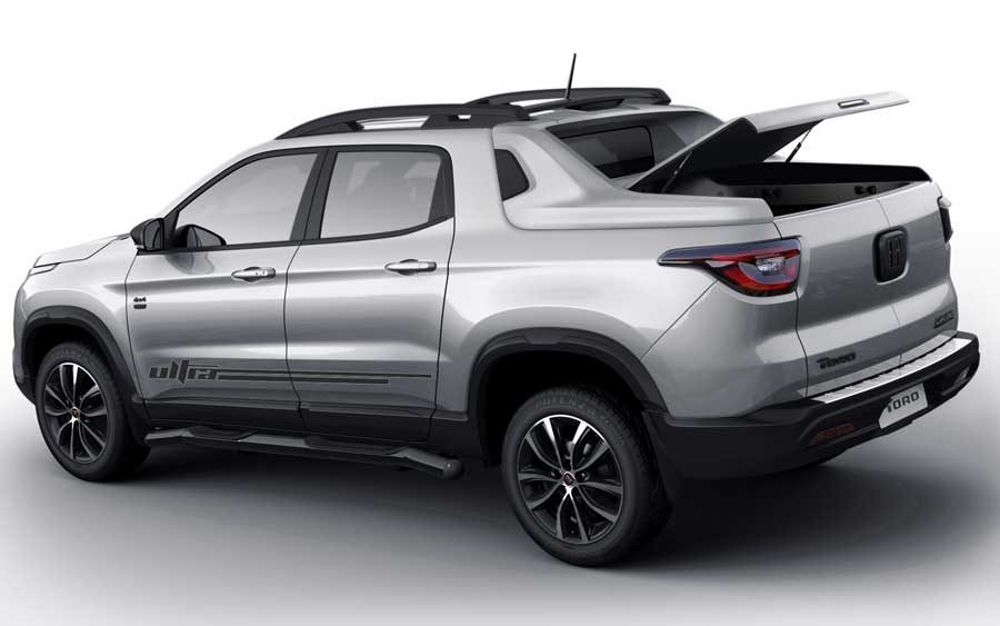 Nova Fiat Toro 2020 Ultra transforma caçamba em porta-malas