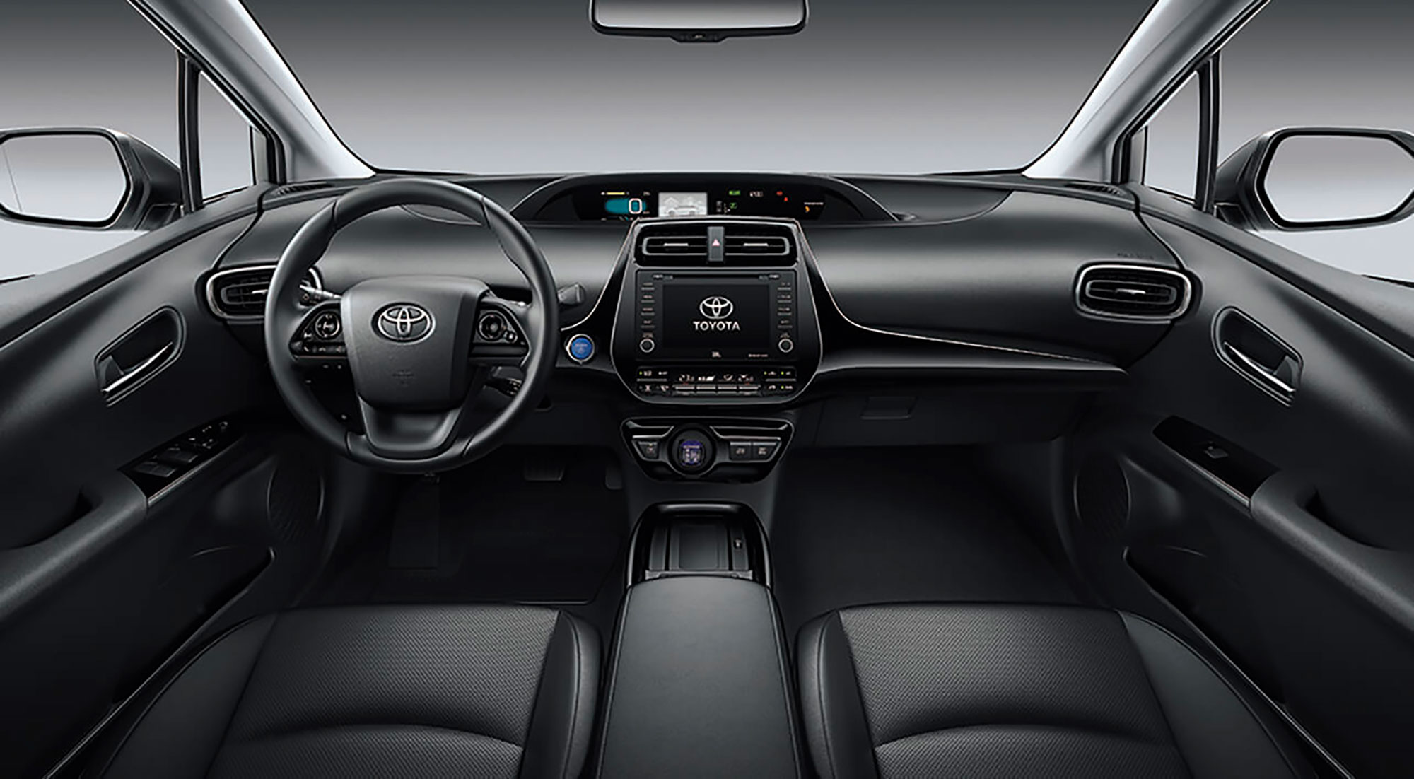 Toyota Prius 2019 - Acabamento em preto no painel