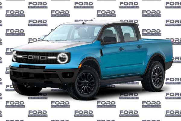 Projeção de como deve ser o Ford Maverick 2022 (Foto: Ford Authority / Reprodução)