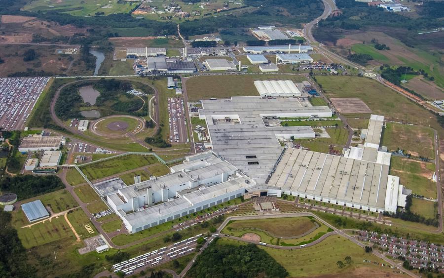Fábrica da Audi em São José dos Pinhais - PR (Foto: divulgação)