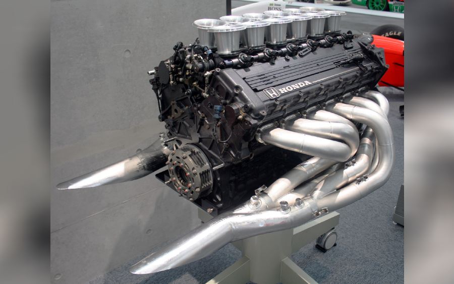 Motor V 12 da McLaren de Ayrton Senna utilizado em 1991