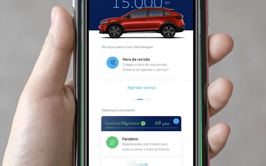 App da Volkswagen te ajuda a calcular seu combustível