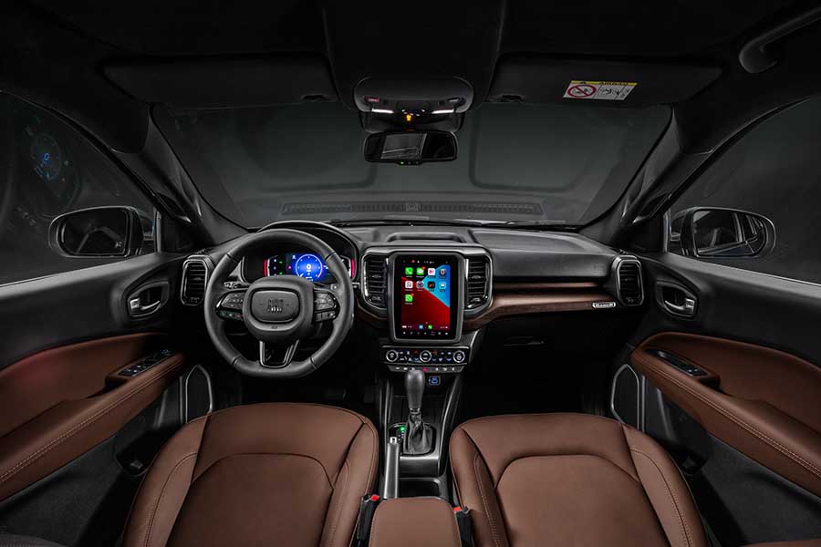 Interior da Fiat Toro Ranch