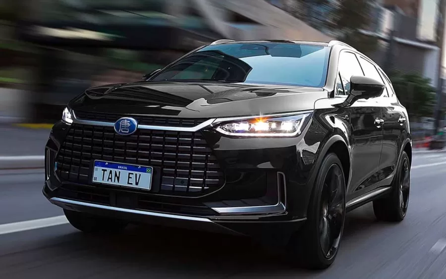 BYD Tan é um SUV elétrico de 7 lugares