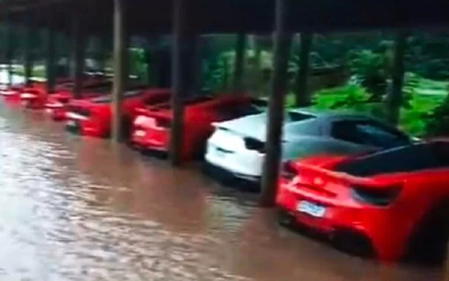 Ferraris ficam ilhadas em evento de luxo em Santa Catarina