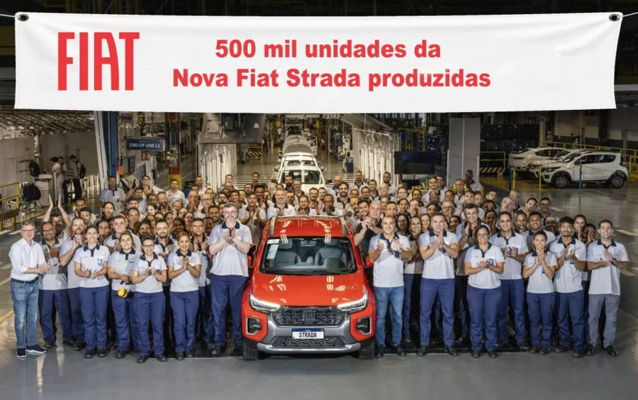 Meio milhão de unidades da Fiat Strada já foram produzidas no Polo Automotivo de Betim