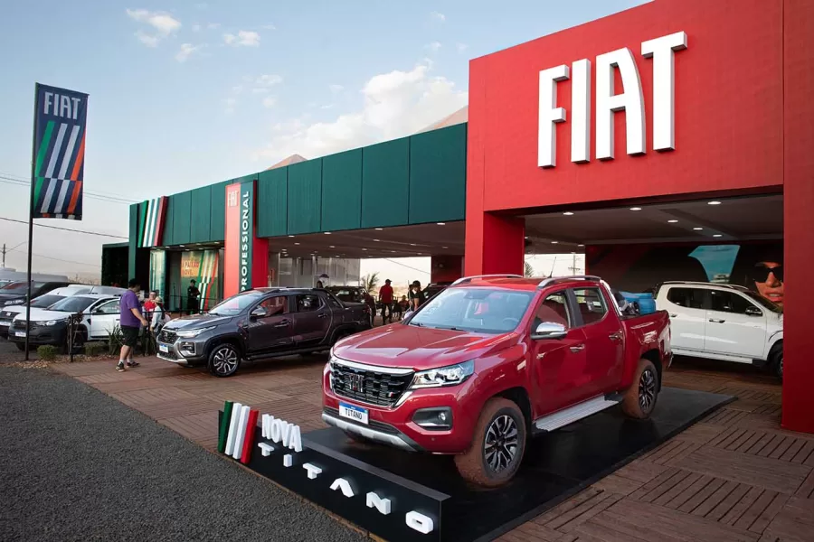 A Titano foi o modelo mais requisitado para testes. A Fiat preparou um circuito exclusivo para demonstrar as capacidades 4x4 da picape.