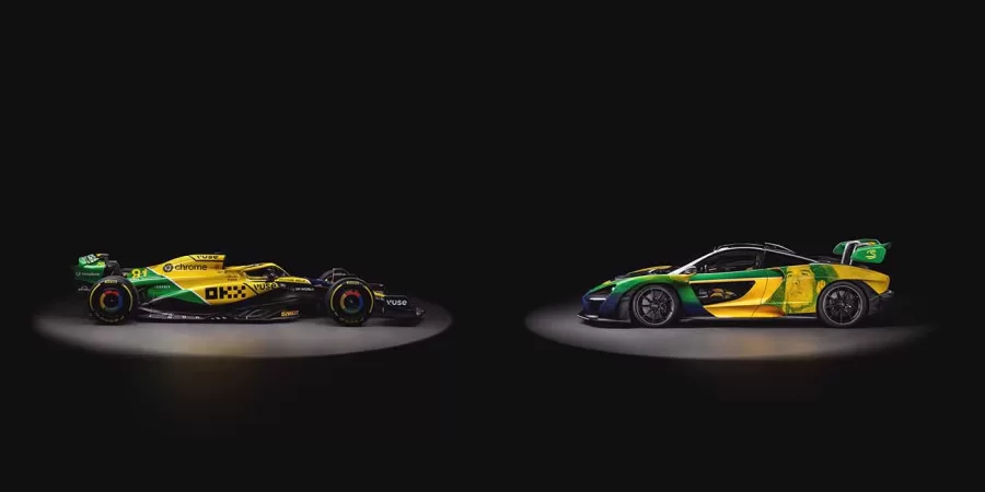 As cores escolhidas refletem a nacionalidade brasileira de Senna, utilizando amarelo, verde e azul. Elementos visuais homenageiam a carreira de Senna na Fórmula 1, incluindo o logotipo "Double S" e outros detalhes inspirados no capacete do piloto.