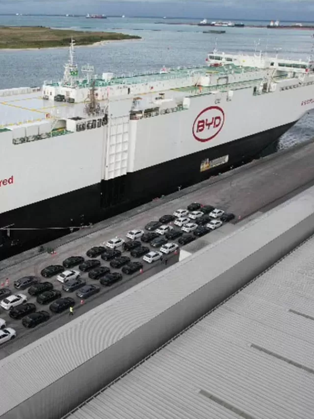 Veja o que tem no Navio da BYD que chegou ao Brasil