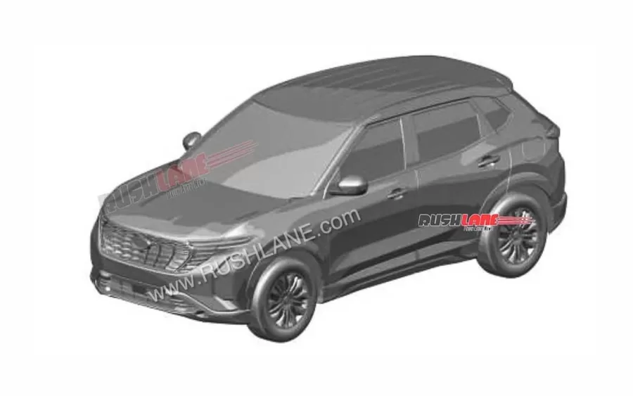 Patente que a Ford colocou na Índia (Reprodução/Rushlane)