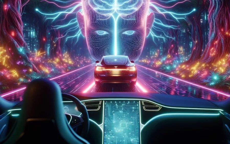 A Tesla, conhecida por seus carros inteligentes e autônomos, poderia, com a tecnologia da Neuralink, permitir que motoristas mudem músicas ou ajustem o ar condicionado usando apenas impulsos cerebrais.