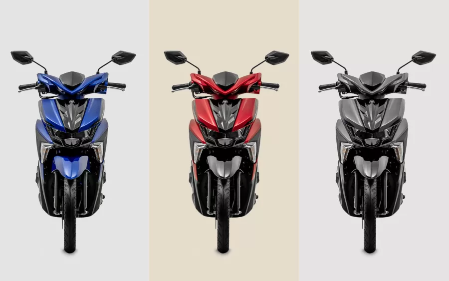 Para o novo modelo, a Neo 125 apresenta cores atualizadas, incluindo vermelho, que retorna ao catálogo, além de azul e cinza.