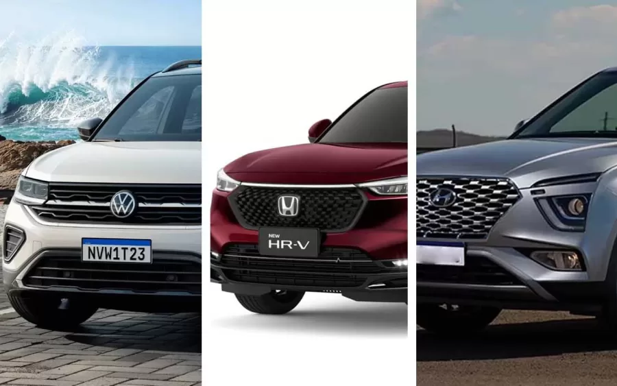  Volkswagen T-Cross, Honda HR-V e Hyundai Creta