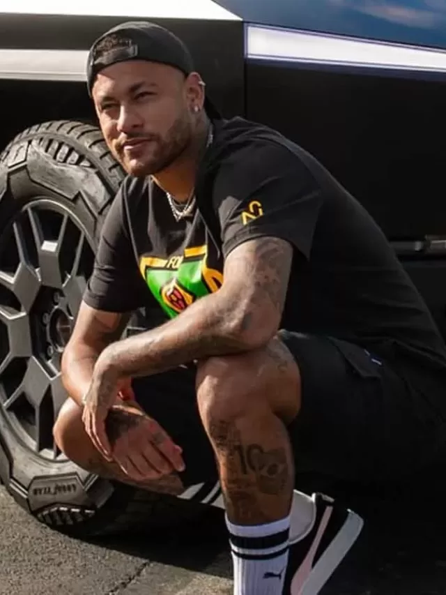 Foto do dia: Tesla Cybertruck com logo da Nike e presença de Neymar