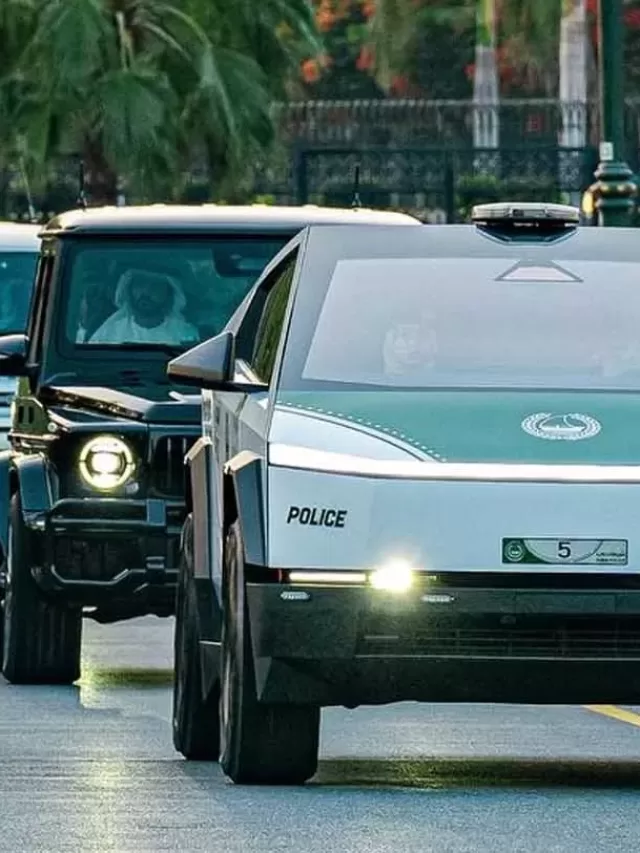 Tesla Cybertruck é nova viatura de polícia em Dubai