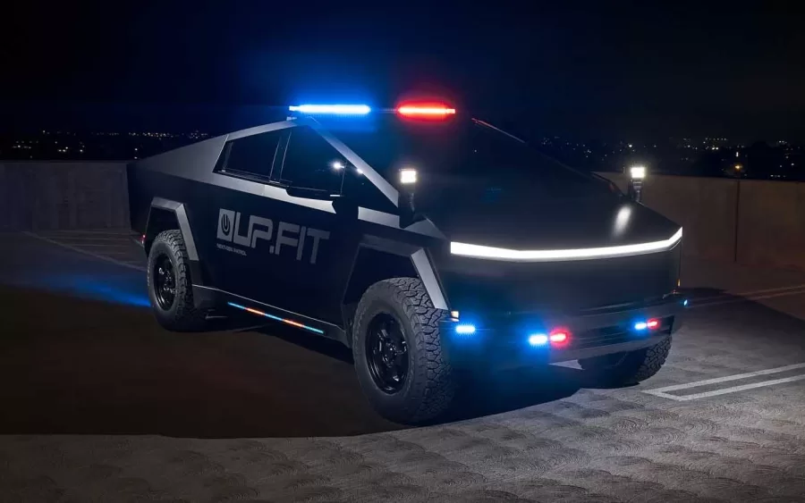 Por essa nem o Robocop esperava: Tesla Cybertruck vira viatura policial