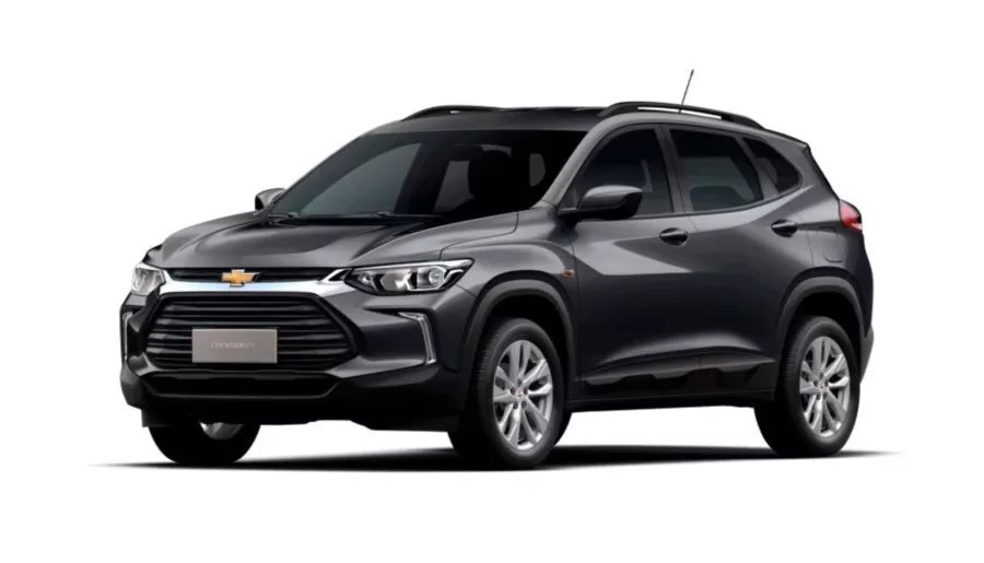 Chevrolet Tracker LTZ 1.0 Turbo: A versão LTZ 1.0 turbo adiciona sistemas avançados de segurança, como alerta de colisão frontal e frenagem automática de emergência, além de bancos com acabamento em couro sintético.