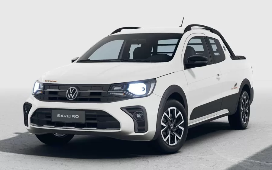 Ficha técnica da Volkswagen Saveiro Extreme 2025: preço e consumo da picape cabine dupla