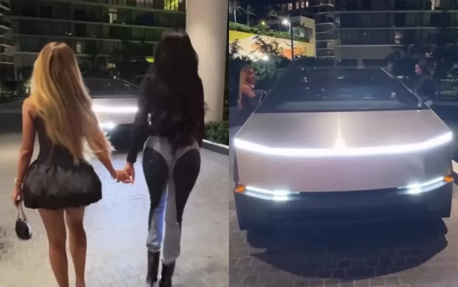 Ludmilla e Brunna Gonçalves Aproveitam Passeio em Picape de Luxo da Tesla Avaliada em R$ 1,5 Milhão em Miami