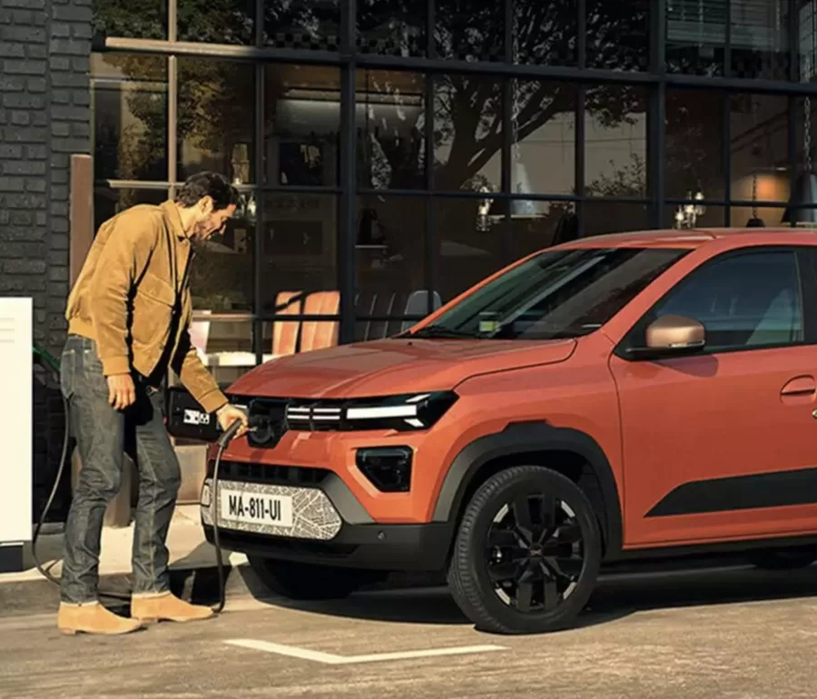 Renault Kwid elétrico, conhecido na Europa como Dacia Spring