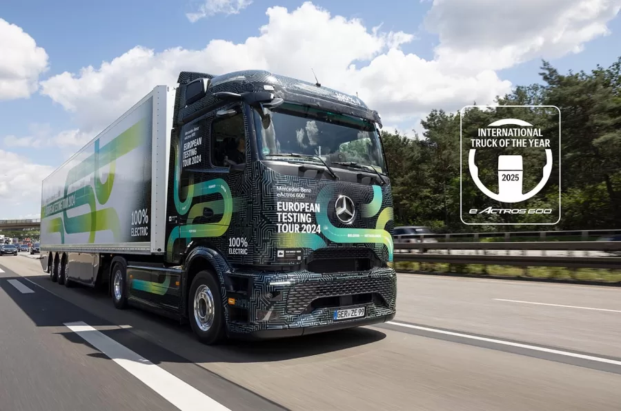 Mercedes-Benz eActros 600 eleito caminhão do ano 2025 na Europa