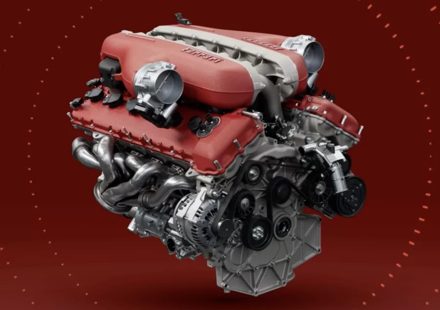 Motor V12 de 6496 cm³, com 725 cv e torque de 73 kgfm. Aceleração de 0 a 100 km/h em 3,3 s, movido a gasolina, combina desempenho de alta performance com potência excepcional.