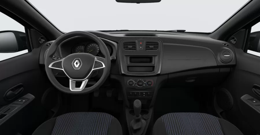 Interior do Renault Logan Life 