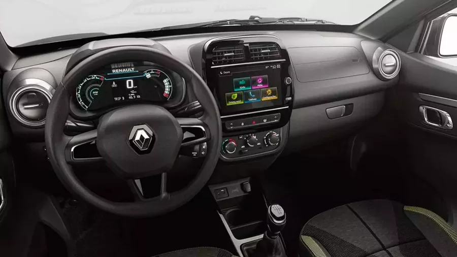 Interior do Kwid Outside