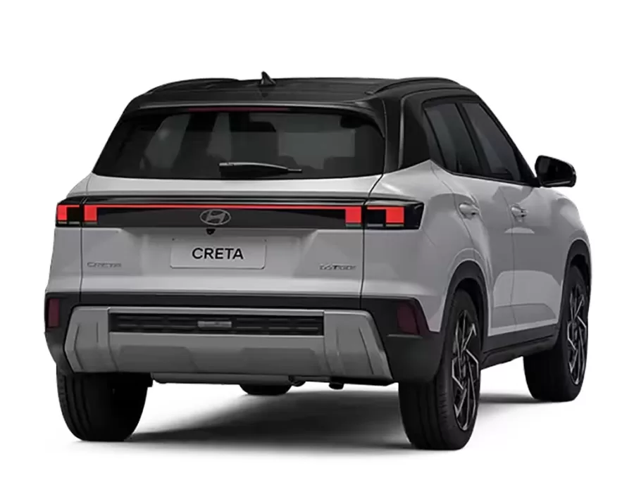 O novo design do Creta Ultimate 2025, mais moderno e agressivo, reforça sua presença no segmento de SUVs compactos, oferecendo uma combinação de estilo e funcionalidade.