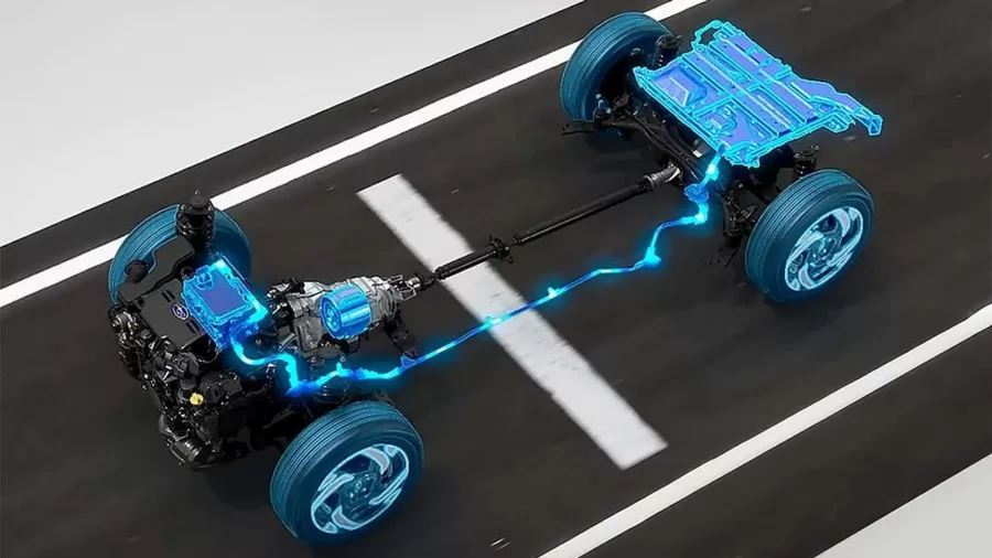 O sistema oferece "condução EV estendida", permitindo ao Crosstrek rodar somente com o motor elétrico. No entanto, a bateria de 1,1 kWh limita essa operação por um curto período.