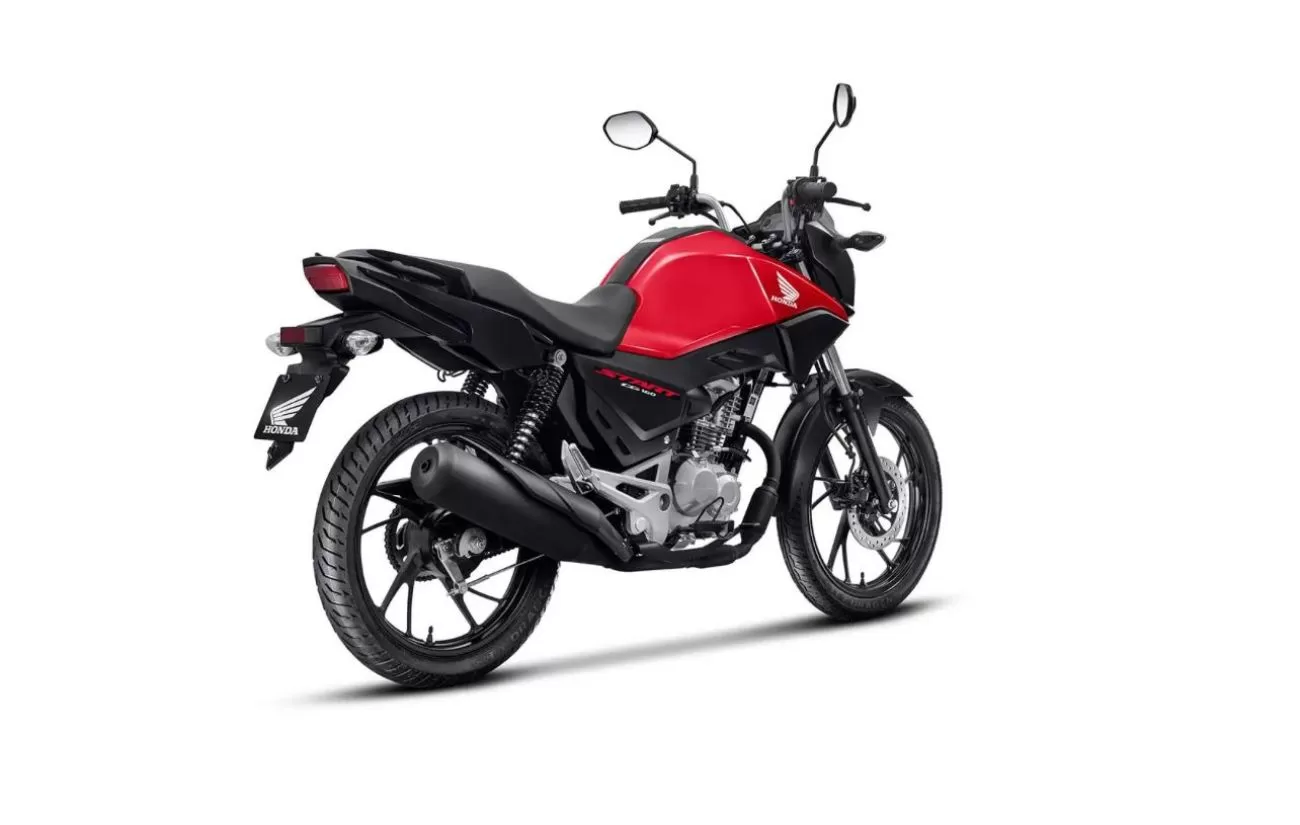 Novo design robusto da Honda CG 160 Start 2025, projetado para enfrentar o trânsito urbano com estilo e funcionalidade.