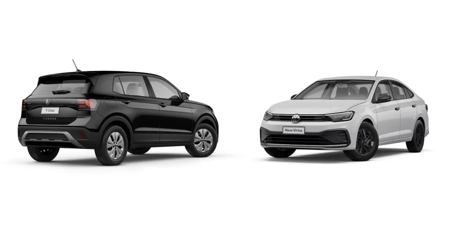 A Volkswagen lançou o Virtus Sense e o T-Cross Sense, versões de entrada com foco no custo-benefício. Os modelos estão disponíveis para o público geral e para PcD, ampliando a linha Sense.