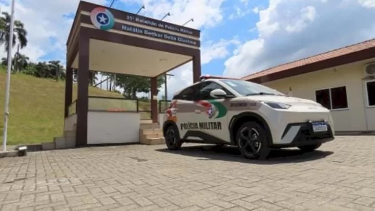 Veículo elétrico passa a integrar frota da Polícia Militar de SC