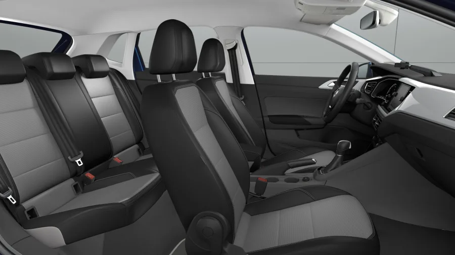 Inclui airbags, controle de tração e estabilidade, ar-condicionado automático, chave presencial, sensores traseiros, volante multifuncional e espelhamento de tela.