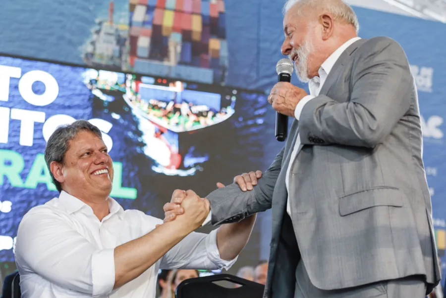 Lula e Tarcísio, em encontro em fevereiro de 2024 – Foto: Ricardo Stuckert