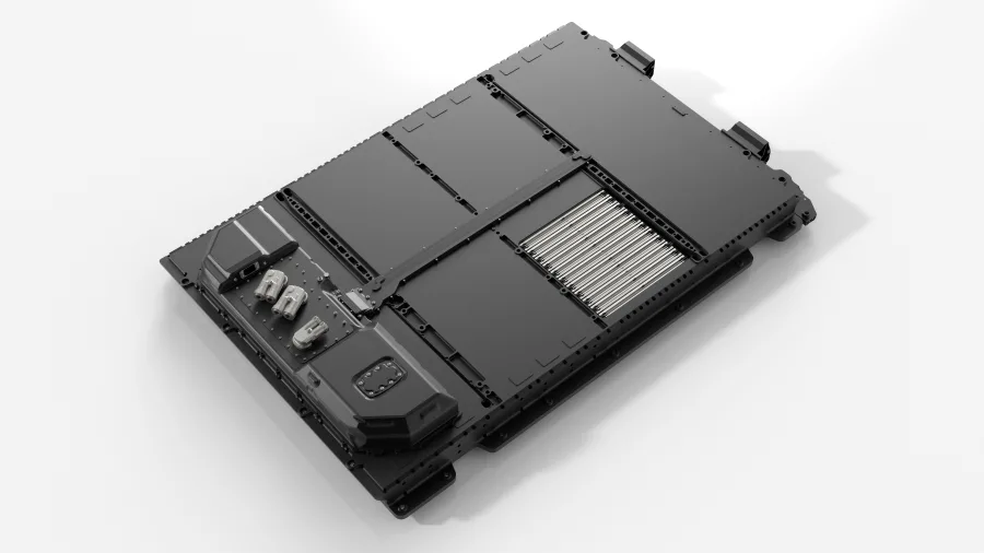 A bateria pode atingir até 450 Wh/kg no nível da célula, ampliando significativamente a autonomia. O EQS experimental pode rodar mais de 1.000 km sem recarga, superando modelos convencionais.