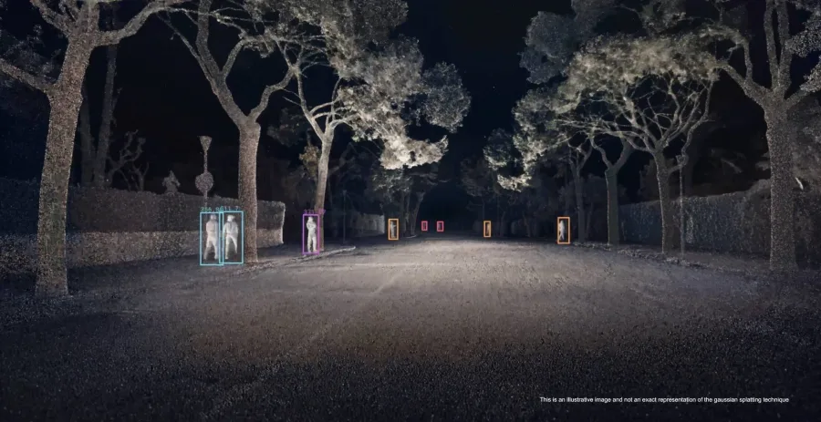 Com o uso da técnica Gaussian splatting, os engenheiros simulam milhares de variações de um mesmo caso para testar os sistemas em situações críticas.