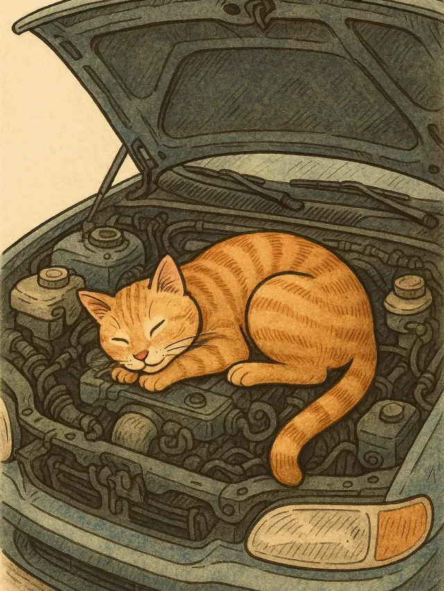 8 de agosto: Dia Internacional do Gato; atenção ao ligar o carro